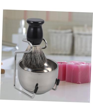 3 Sets Beard Brush Kit with Shave Bowl & Stand | Home Shaving Supplies - Premium Manual Shaving Brush & Foaming Bowl for Salon Quality Grooming - Buy Online on GoSupps.com