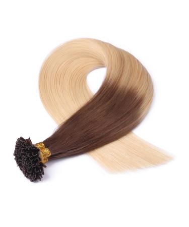 Premium Keratin Bonding U-Tip Extensions - #17/20 Ombre 50cm 100 Strands 100% Remy Hair by Novon - High Quality 50g - Buy Online on GoSupps.com