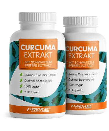 Kurkuma capsules 180x high dose: A curcuma capsule contains the extract from 23 700mg turmeric powder - 450 mg curcuminoids per capsule - laboratory test with analysis certificate - stock for 360 days 2x 90 capsules