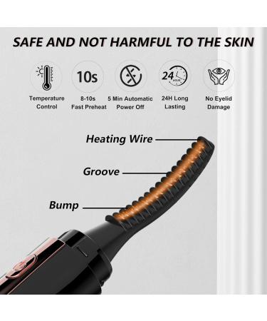 Heated Eyelash Curlers - Rechargeable Electric Lash Curler with 4 Temperature Modes | Perfect Gift for Women | International Shipping Available - Buy Online on GoSupps.com