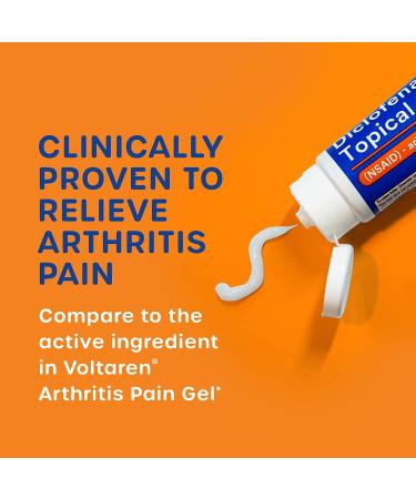 HealthCareAisle Diclofenac Gel 1% - 50g Tube, Arthritis Pain Relief, Prescription Strength (NSAID) - Buy Online on GoSupps.com