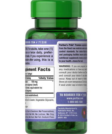 Puritan's Pride Oil of Oregano Extract 150mg 180 Rapid Release Softgels - Antioxidant Properties - 360 Count - Buy Online on GoSupps.com