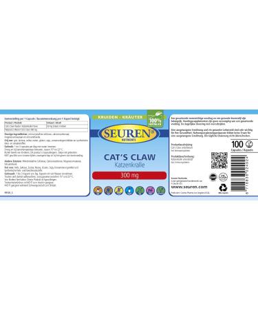 Cat's Claw 50 mg 200 Capsules - Buy Online on GoSupps.com