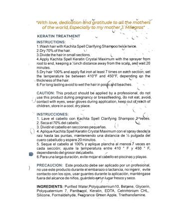 NEW Keratin Crystal Kachita Spell 20-Minute Express Hair Treatment - 16 oz | Long-Lasting Blowout & Smoothing Professional Results - Buy Online on GoSupps.com