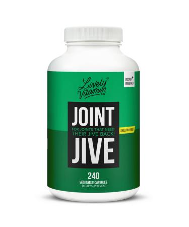 LIVELY VITAMIN CO. Joint Jive - Lubricate Joints (Knee, Ankle, Neck, Shoulder, Back) - Collagen - Glucosamine - MSM - Quercetin - Chondroitin - Devils Claw - Shellfish-Free Formula - 240 Count 240 Count (Pack of 1)