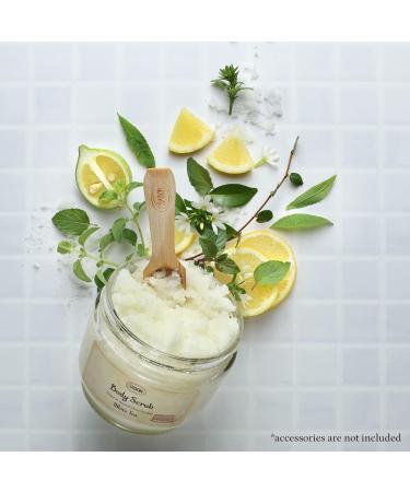 Sabon White Tea Body Scrub | Exfoliating Dead Sea Salt Scrub | Fig Lemon Jasmine | 11.3 Oz - Buy Online on GoSupps.com