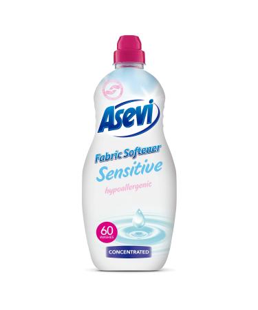 Asevi Fabric Softener Laundry Conditioner Liquid Fabric Softener 1.5L 60 Washes Sensitive Sensitive 1.5 l (Pack of 1)