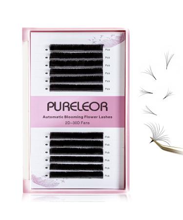 Self-fleed eyelashes 0.05 d Curl 15 mm volume eyelashes for eyelash extensions individual eyelashes Easy fan lashes for eyelashes extensions (0.05d-15mm)