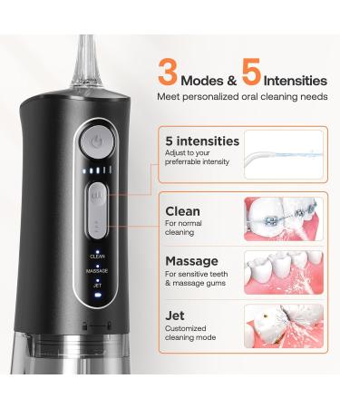 Bitvae Mouth Shower & Electric Toothbrush Combo - 3 Modes 5 Pressure Levels Wireless 4 Heads & Tips - Elegant Black - Buy Online on GoSupps.com