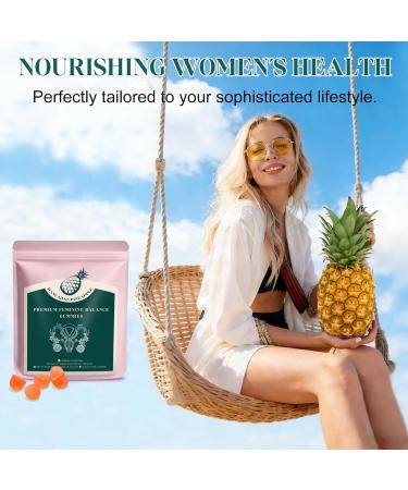 KLKIT Premium Feminine Balance Gummies Hawaiian Pineapple Gummies for Women pH Vegan Gluten Free Probiotic Formula 60 Gummies-30 Servings - Buy Online on GoSupps.com