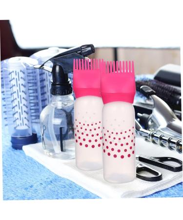 Lot De 2 Bouteilles De Teinture Pour Cheveux 250 Ml Avec Peigne Applicateur Rose Pour Salon Coiffure Maison Gradu es Plastique Solide - Buy Online on GoSupps.com