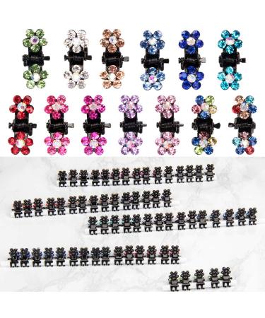 Jaciya 65pcs Small Claw Hair Clip Set for Women - Colorful Mini Hair Accessories with Rhinestone Metal Clamps - Buy Online on GoSupps.com
