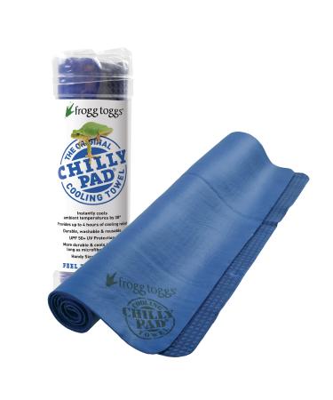 FROGG TOGGS Chilly Pad Instant Cooling Towel, Perfect for Use Anytime You Sweat, 33x13 Varsity Blue