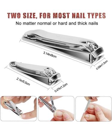 Nail Clipper Premium Stainless Steel Fingernail and Toenail Clipper Cutters Fingernail Clipper Cutters with Nail File Sharp (Color : Key Buckle) - Buy Online on GoSupps.com