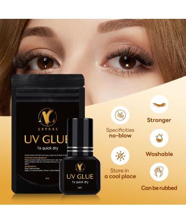 UV Lash Glue 5ml - Quick-Drying Waterproof Eyelash Extension Adhesive | Professional Quality - Buy Online on GoSupps.com