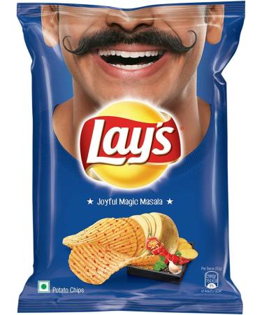 Lay's Indian Magic Masala Chips 0.11lb (52g) (Pack Of 10) - Buy Online on GoSupps.com