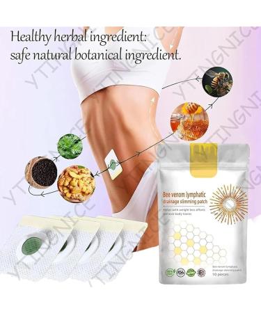 10/20/30Pcs Bee Venom Slimming Patches - Bee Venom Lymphatic Drainage Slimming Patches - Bee Venom Lymphatic Drainage Shaping Belly Stickers for Women & Men - Body Curves Shaping Pads for Weight Loss (2Pack - 20Pcs) - Buy Online on GoSupps.com