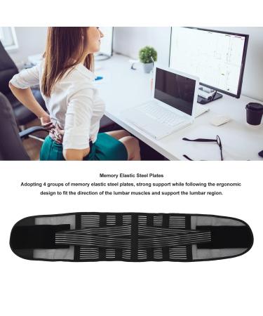 Memory Elastic Steel Plates Back Brace - 360 Locking Bionic Support System for Lumbar Relief | High Elasticity Fishing Net Material - Buy Online on GoSupps.com