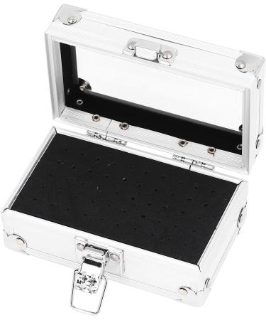 Nail Drill Bits Holder Drop Resistant Multi Hole Nail Drill Bits Stand Displayer Organizer Container (Silver) - Buy Online on GoSupps.com