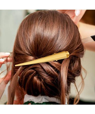 Beaupretty 12 Pack Haircaps & Alligator Clips - Non-Slip Metal Hair Styling Accessories for Thick & Thin Hair (Gold) - Perfect for Salons - Buy Online on GoSupps.com