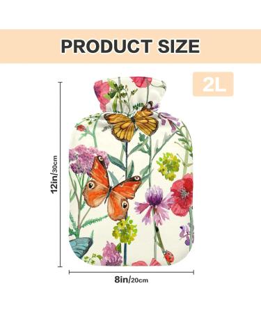 Buy Flower & Butterfly Hot Water Bottles - 2L Pain Relief & Hand Warmers | International Shipping - Buy Online on GoSupps.com