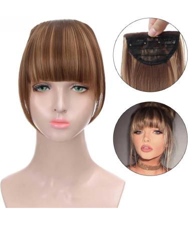 Bangs Hair Clip Clip in Bangs False Human Hair Extensions Bangs Hair Clip in Fringe Straight Flat Bangs with Temples for Women Curved Bangs Bangs Clip in Hair (Color : #10) - Buy Online on GoSupps.com