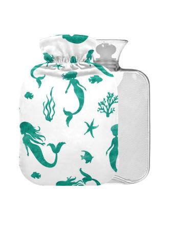 Heat bottle with watercolor cubs with reference 1 l small warfold for pain relief headache neck and shoulders BPA-free