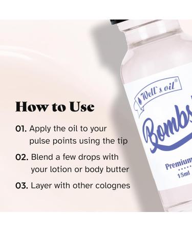 Well's Oil Perfume Oil - Inspired by Bombshell | Floral & Fruity notes | Long-Lasting | Paraben-Free (0.5 Fl Oz / 15 ml) - Buy Online on GoSupps.com