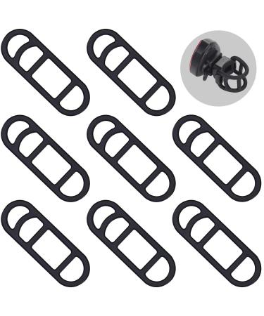 PAGOW 20pcs Bike Silicone Mount Band, Bicycle Light Rubber Band, Bike Light Strap, Black (70 x 24 mm) - Buy Online on GoSupps.com