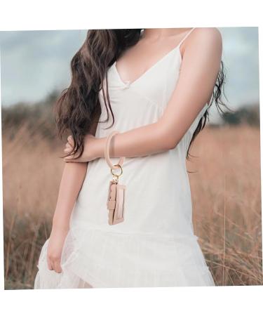  SOESFOUFU Leather Lipstick Pouch Lipstick Card Holder Card Storage Lipstick Holder Car Keychain Travel Handbag - Buy Online on GoSupps.com