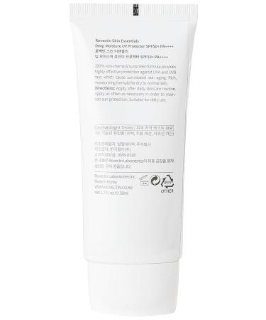 ROVECTIN Skin Essentials Deep Moisture UV Protector SPF 50+ PA++++ 50ml - Moisturizing Mineral Sunscreen for All Skin Types - Buy Online on GoSupps.com
