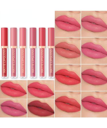 INTEROOKIE Matte lip gloss matte lipstick nonstick cup nonfading lip gloss real makeup 06 - Buy Online on GoSupps.com