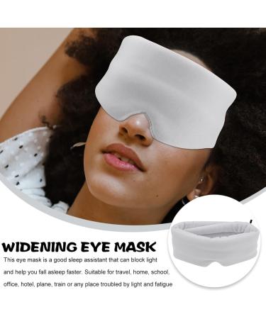 iPlusmile Blindfold Night Eye Mask for Men & Women - Silk Eye Cover Sleeping Blinder & 3D Cotton Shade - Light Grey - Buy Online on GoSupps.com