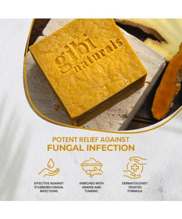 GIBI Soap Bar - Hydrating Ginger & Turmeric Moisturizing Soap for Face & Body - 7.06 Oz Natural Bar Soap for All Skin Types - Buy Online on GoSupps.com