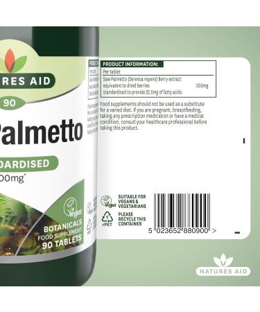 Saw Palmetto 90 x 500mg - Buy Online on GoSupps.com