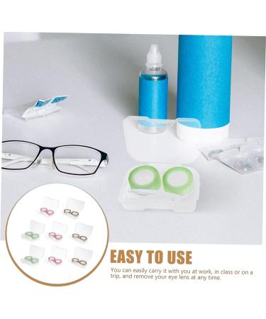 Partykindom 32 STK Contact Lens Container Set - Travel Bag Tweezers Solution Bottle & Case - Perfect Lens Care for International Shipping - Buy Online on GoSupps.com