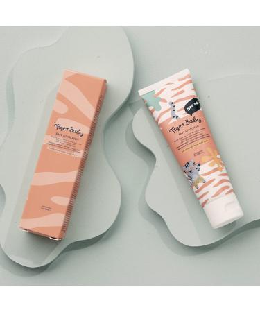 Tiger Baby SPF 50 Plant-Based Natural Sunscreen | Organic Broad Spectrum Mineral Sunscreen 3oz | Cruelty-Free - Buy Online on GoSupps.com