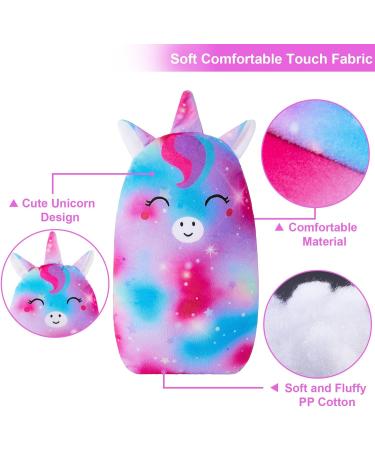 MHJY Cute Unicorn Seat Belt Pads for Kids - Comfortable Car Pillow Strap Cover for Toddlers - Purple Blue Head & Neck Support - Buy Online on GoSupps.com