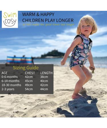 Swim Cosy UPF50 Neoprene Wetsuit Vest for Baby/Toddler - Unicorns Dinosaurs Ducks XL 2-3 Years - Buy Online on GoSupps.com