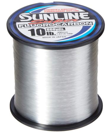 Sunline 63035882 Super Fluorocarbon 10 Lb. Super Fluorocarbon, Clear, 660 yd