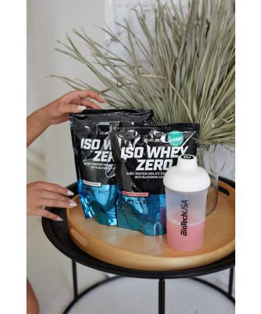 Biotech USA Iso Whey Zero Natural 500g - Strawberry Flavored Protein Powder for Optimal Muscle Recovery | Buy Internationally - Buy Online on GoSupps.com