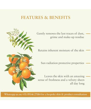 Silksplash Organic Neem Orange Face Wash | Vitamin C - Paraben & Sulfate Free | 6.80 fl.oz | Ideal for All Skin Types | Shop Internationally - Buy Online on GoSupps.com