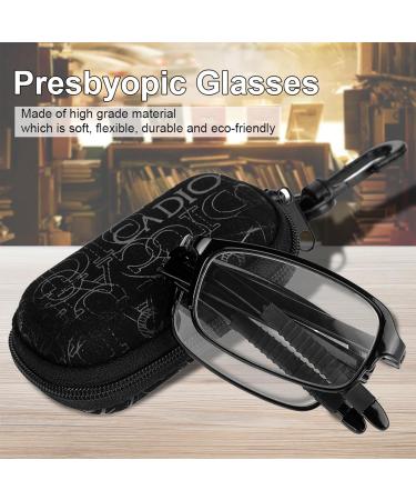 Folding Reading Glasses for Men & Women - Portable Ultra Thin Black Presbyopic Glasses (2.0) | International Shipping - Buy Online on GoSupps.com