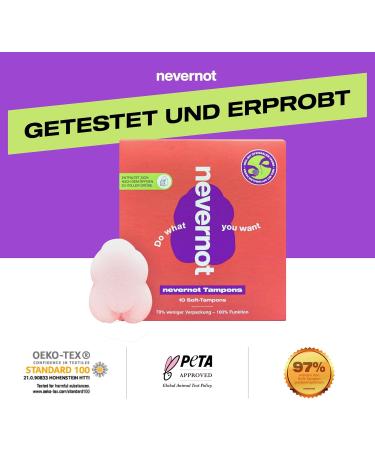 Nevernot Soft Tampons - 10 Pieces Menstrual Sponge 100% Pollutant-Free Super Soft & Easy to Remove - Buy Online on GoSupps.com