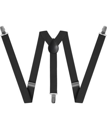 Buy Aonat Heavy Duty Men's Braces Durable Elastic Y-Form Adjustable Extra Strong Clips Fits All Sizes Black 2.5 cm Wide - Buy Online on GoSupps.com