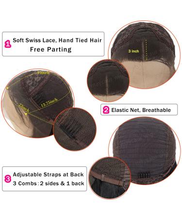 Maycaur Pink Lace Front Wig 22 Inch - Long Straight Heat Resistant Synthetic Hair - Glueless Wigs for Women - Natural Hairline - Fashionable Pink Color - Buy Online on GoSupps.com