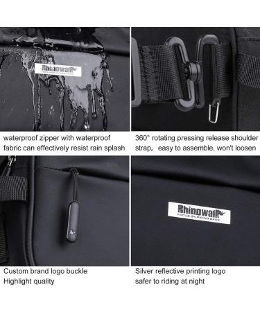 Rhinowalk Multifunctional Waterproof Bike Handlebar Bag - Black - Buy Online on GoSupps.com