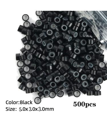 Professional Hair Extensions Tools Kit with 500 Micro Ring Beads, Plier, Hook Needle, Clips - for Fairy Hair Tinsel Strands - Buy Online on GoSupps.com