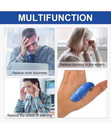 Magnetic Lymphatic Drainage Migraine Relief Acupressure Kit (2-Pack) - Blue - Buy Online on GoSupps.com