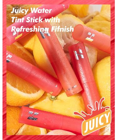HOLIKA HOLIKA Water Vibe Tint - Long Lasting Transfer Proof Lip Stain & Cheek Color | Vivid Juicy Shades (0.1oz/2g - Buy Online on GoSupps.com